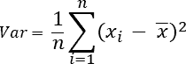 variance equation