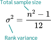 Kruskal-Wallis-Test Variance
